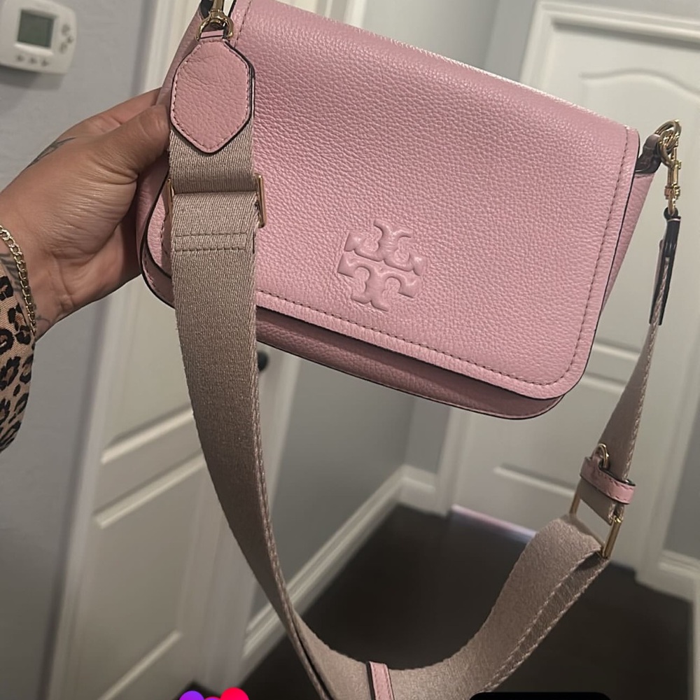 Tory Burch crossbody baby pink with 2 straps